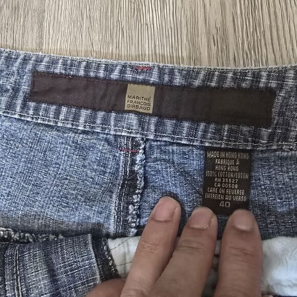 VTG Y2K Marithe Francois Girbaud Mens Jeans Short Size 40 - Picture 4 of 6